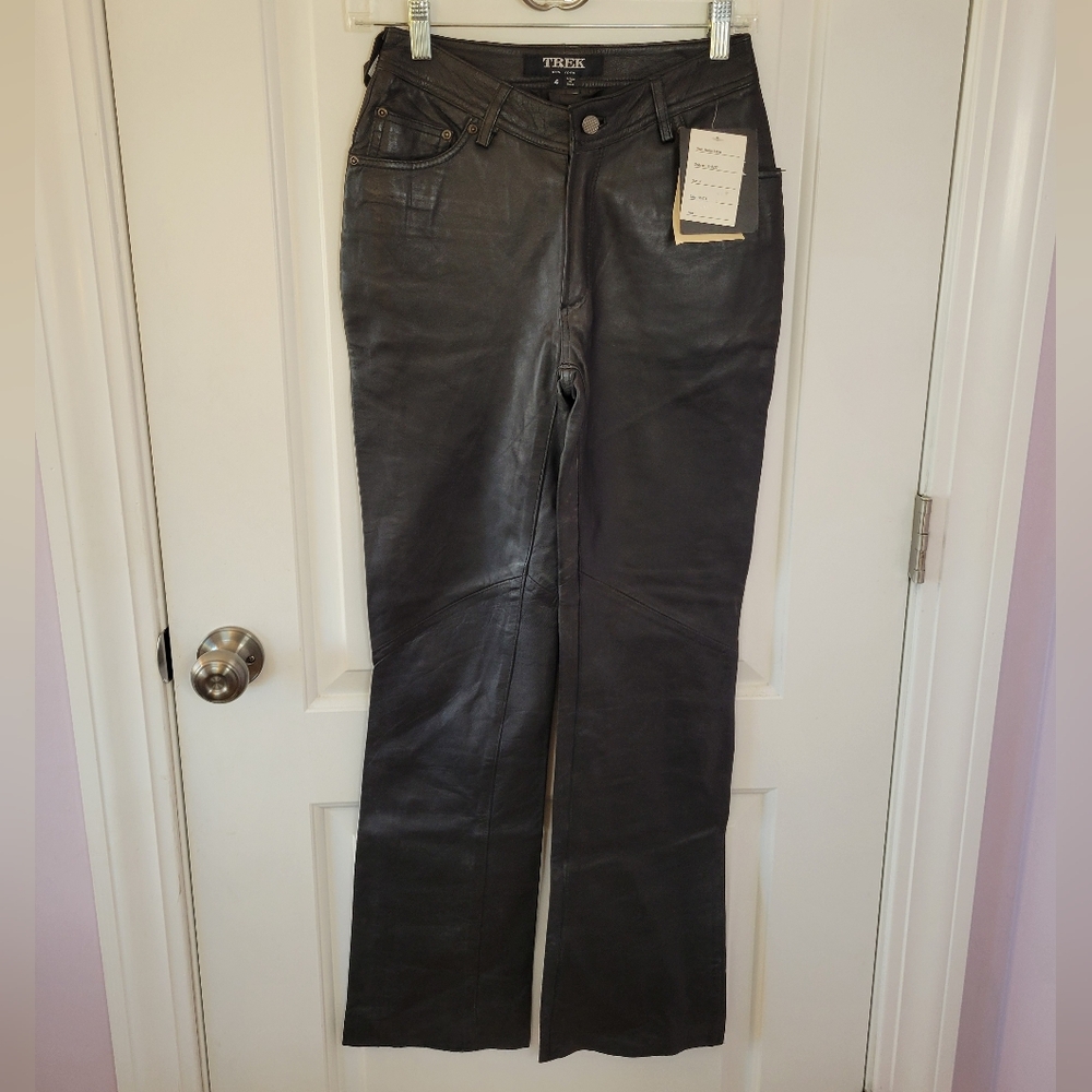 Trek New York Italian Lamb Bootcut Leather Pants